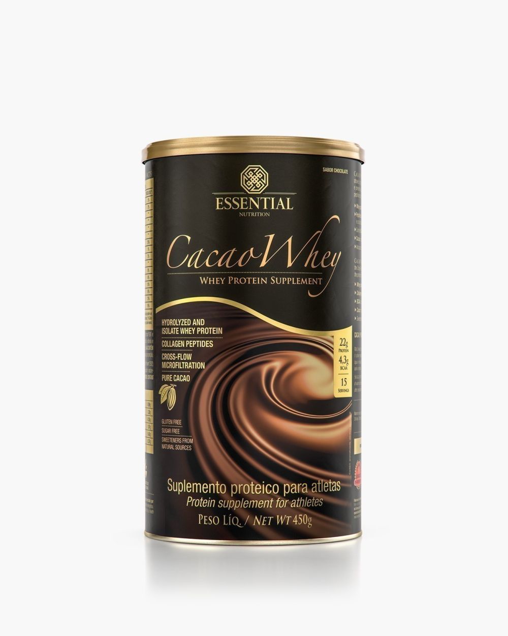 Cacao Whey Lata | Essential Nutrition 420g