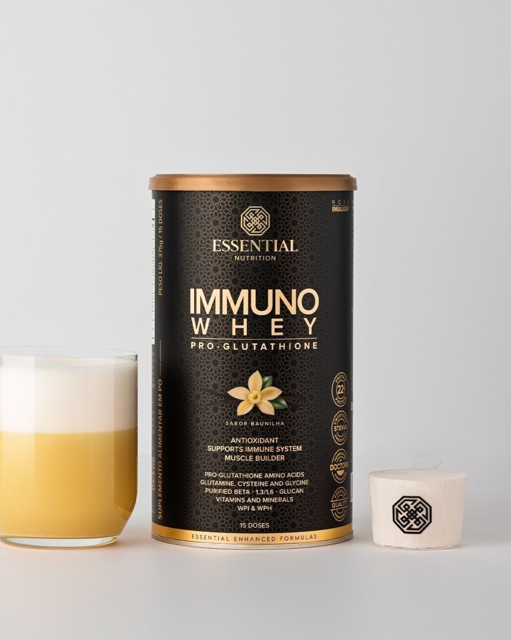 Immuno Whey Baunilha Lata| Essential Nutrition 375g