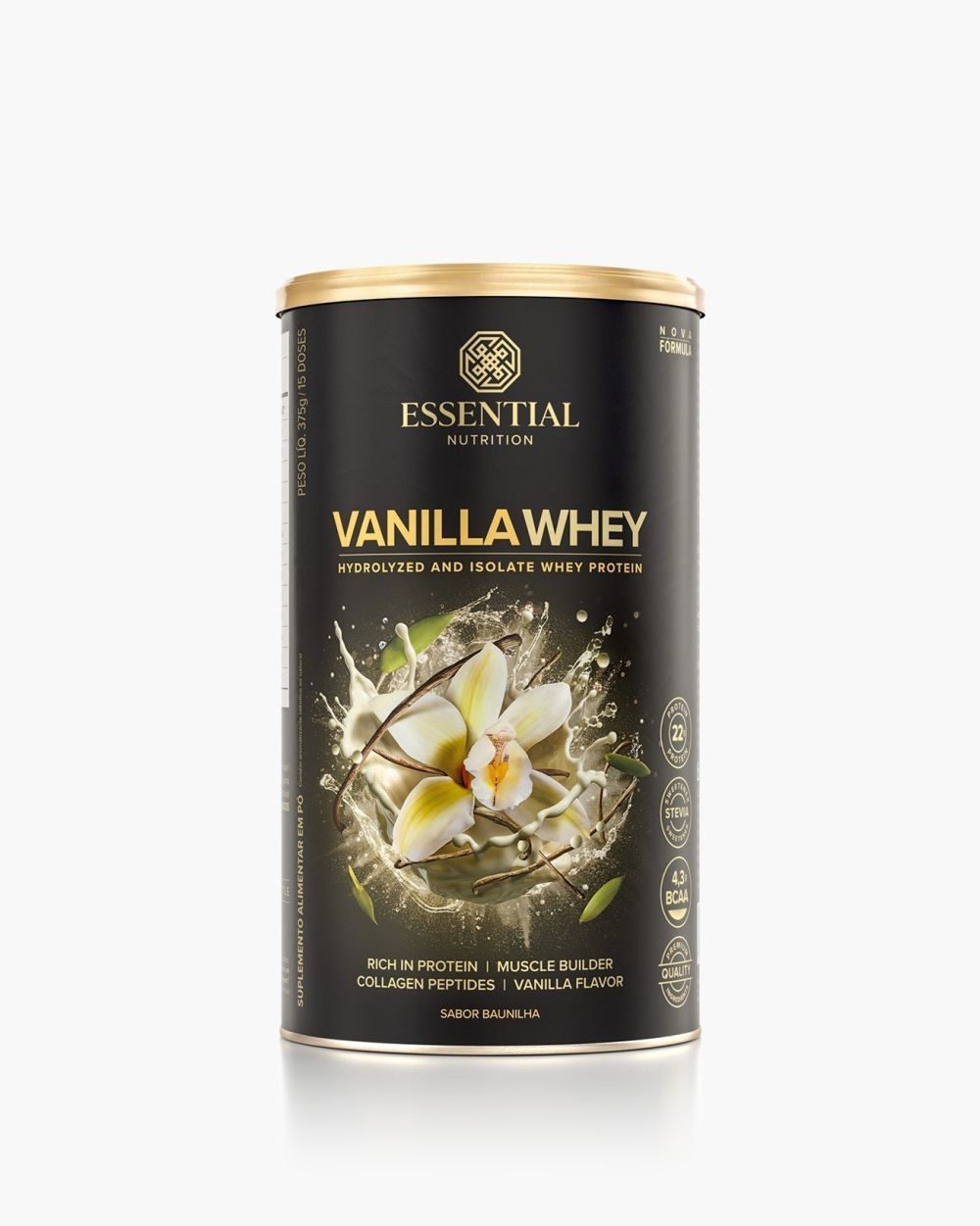 Vanilla Whey Lata | Essential Nutrition 750g